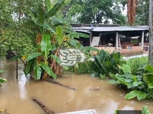 Se inundan vecinos de la colonia Tacoteno tras fuerte lluvia