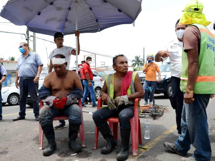 Cinco lesionados deja volcadura en carretera Veracruz-Medellín
