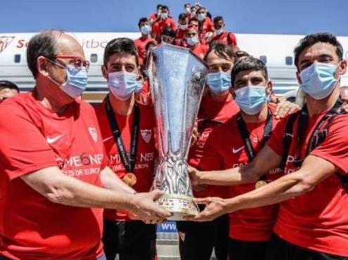 Sevilla presume su sexta Europa League en casa
