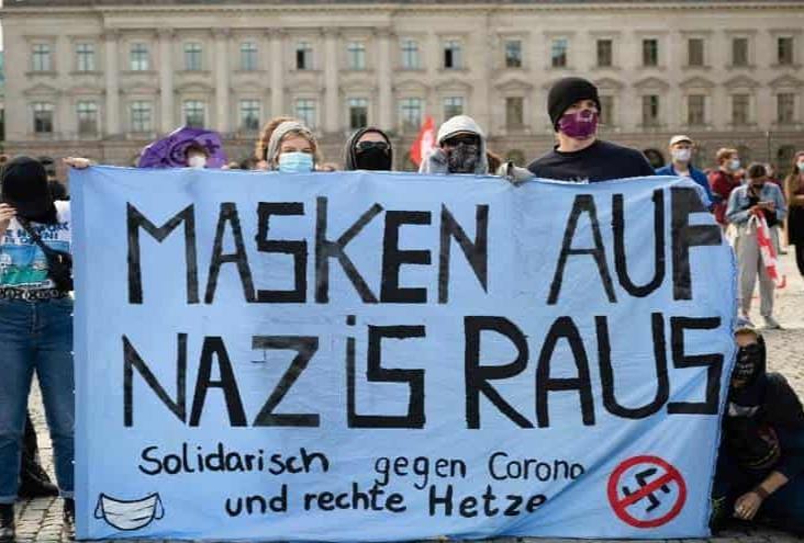 Dispersan protesta en Alemania por incumplir medidas Covid-19
