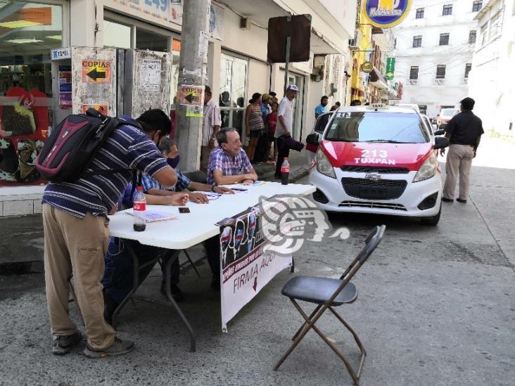 Avanza en Tuxpan recolección de firmas contra expresidentes