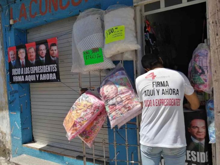 En Orizaba, más ciudadanos se suman a exigencia de juicio a ex presidentes