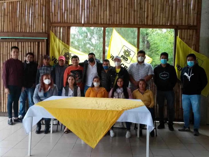 Jóvenes de zona centro de Veracruz buscar revivir al PRD