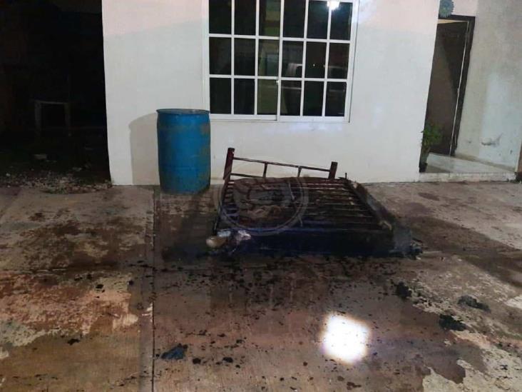 Arrojan bomba ‘molotov’ a departamento de comerciante en Oluta