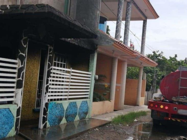 Se registra incendio al interior de vivienda en Veracruz