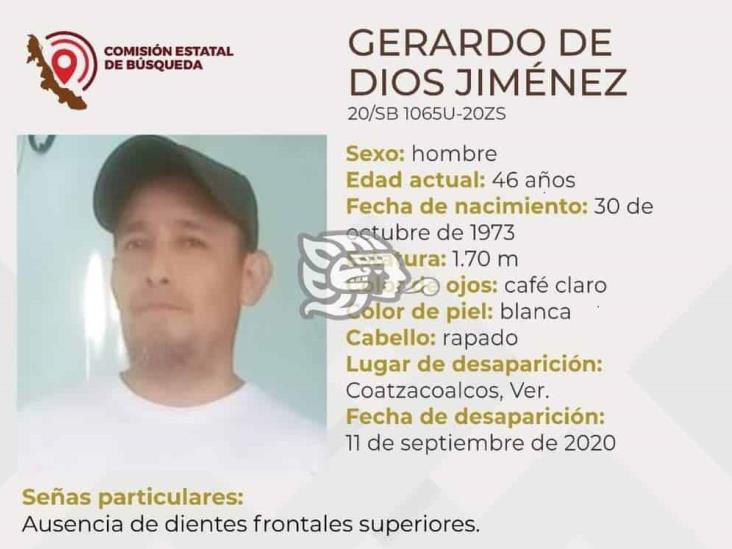 Reportan desaparición de Gerardo de Dios en Coatzacoalcos