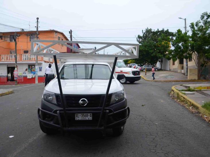 Se registra accidente en calles de Veracruz