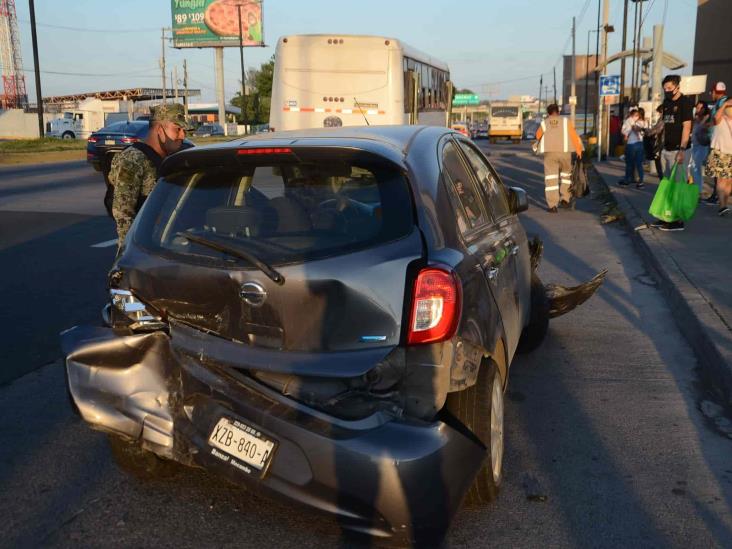 Se registra accidente en carretera federal Veracruz-Cardel; responsable se fuga
