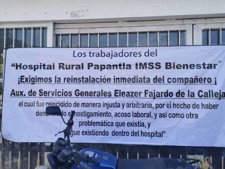 Acusan trabajadores despido injustificado en IMSS Papantla