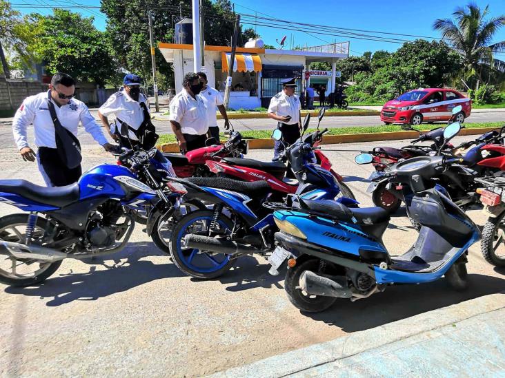 Motociclistas en Tuxpan renuentes a tramitar placas