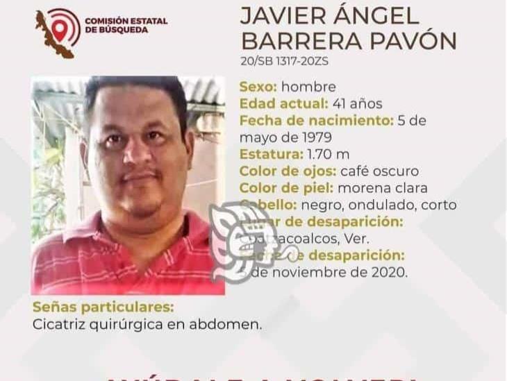 Reportan la desaparición de Javier Ángel Barrera en Coatzacoalcos
