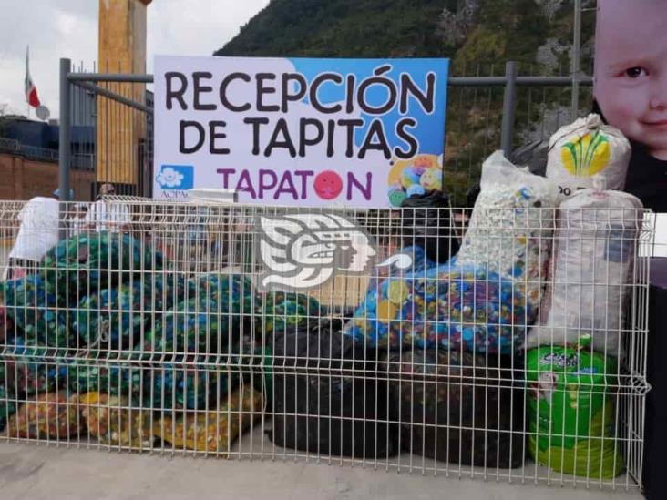 Más de 38 toneladas de tapitas en ‘Tapatón’ de Orizaba