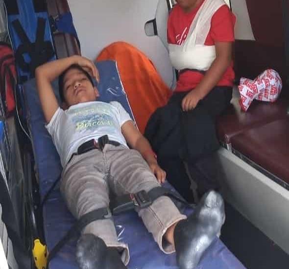 Vuelca camioneta en la Córdoba- Veracruz; 10 lesionados