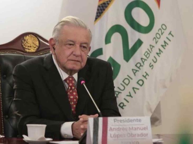 Se está cumpliendo pronóstico de recuperación en ‘V’ para México: AMLO a G20
