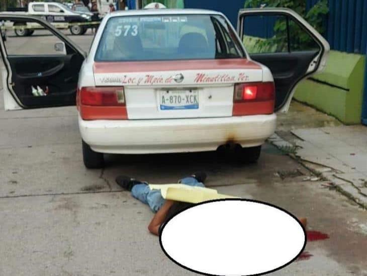 Asesinan a otro taxista, ahora en Minatitlán