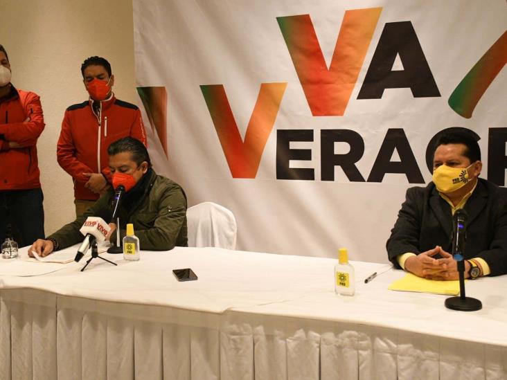 PRI y PRD, ardidos de que el PAN se resista a unirse a ellos en Veracruz