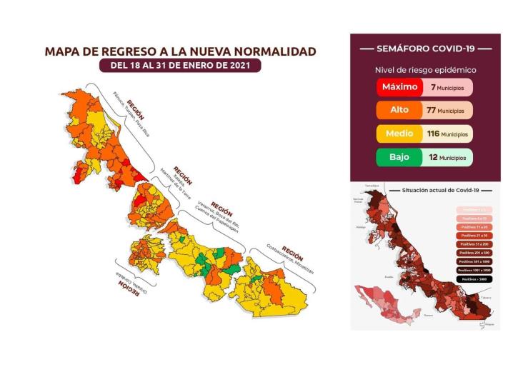 COVID-19: 46,480 casos en Veracruz; 6,614 defunciones
