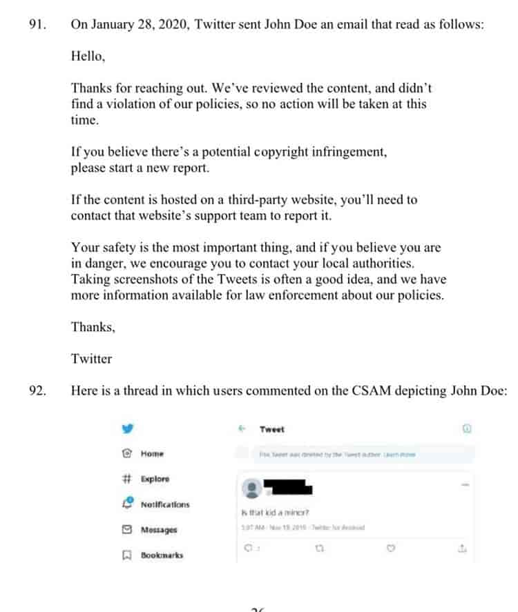 Twitter es demandado por permitir difusión de pornografía infantil