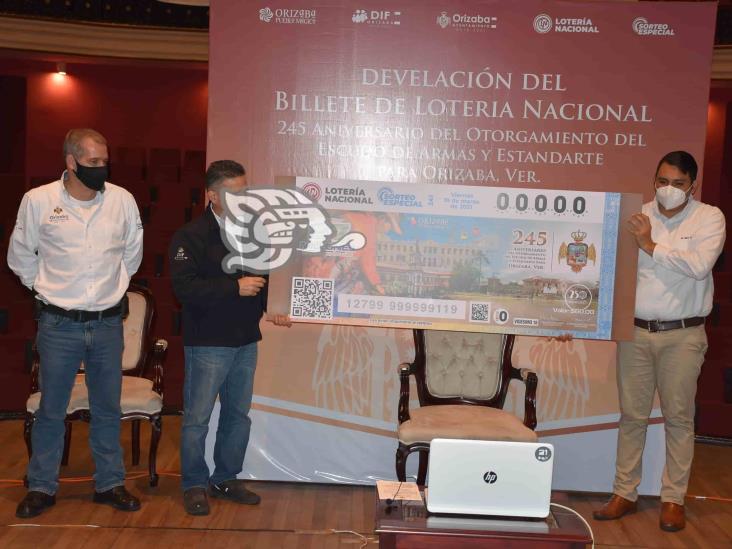 Conmemora Lotería Nacional 245 años del escudo de armas de Orizaba
