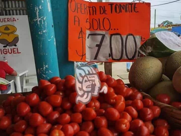 Ponen en oferta el tomate y la cebolla en Moloacán