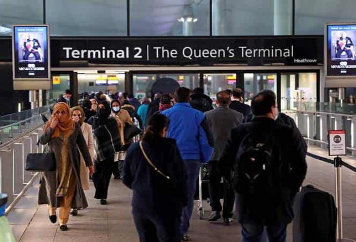 Reino Unido exigirá 2 pruebas covid a viajeros tras su llegada