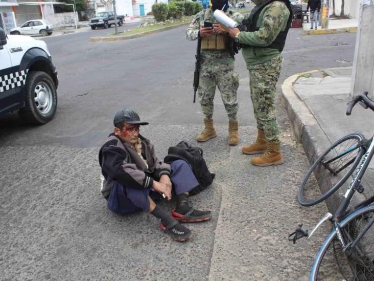Atropellan a ciclista en calles de Veracruz