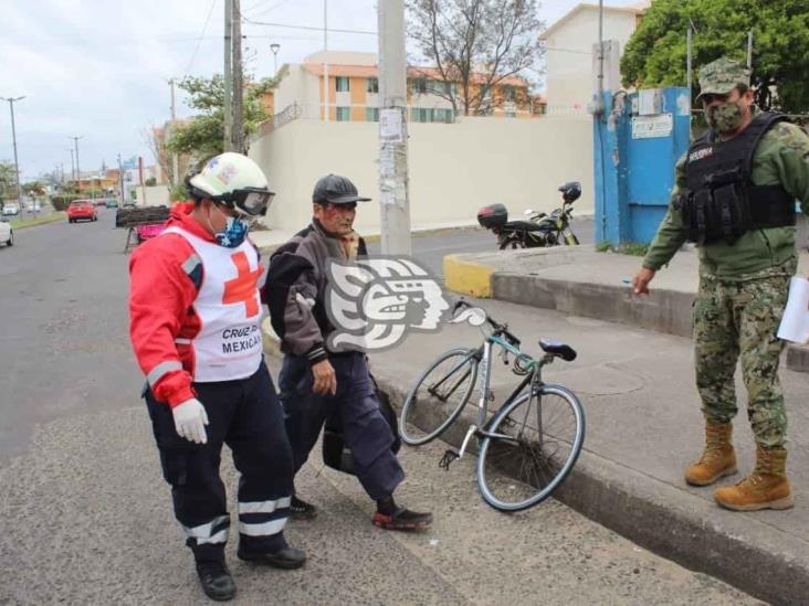 Atropellan a ciclista en calles de Veracruz