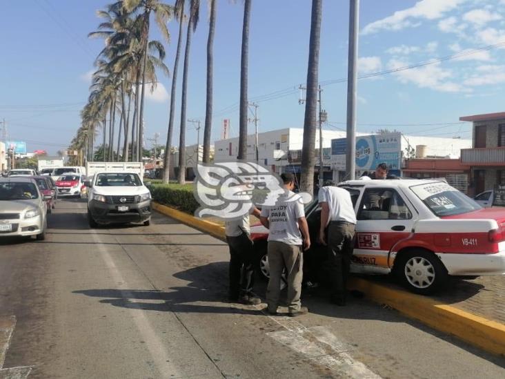 Se registra accidente sobre avenida Miguel Alemán