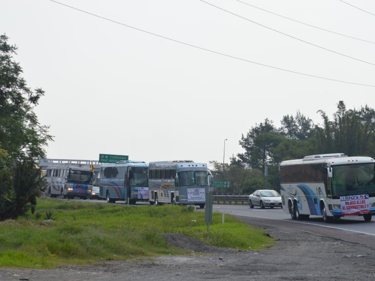 Prevén congestionamiento vial por paro de AMOTAC en Veracruz