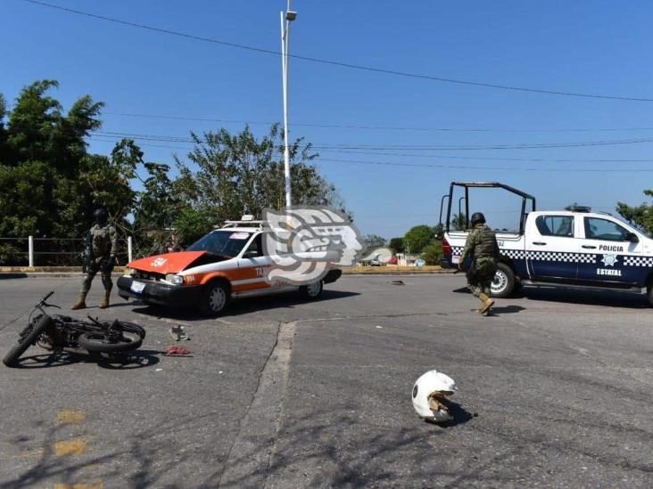Muere motociclista soconusqueño tras choque en Acayucan 