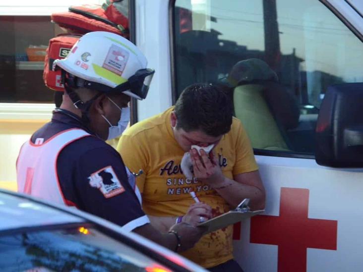 Se registra accidente en colonia del Puerto; deja una persona herida