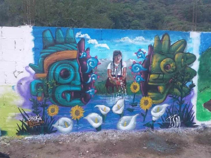 Para preservar cultura indígena, realizan concurso de murales en Ixhuatlancillo