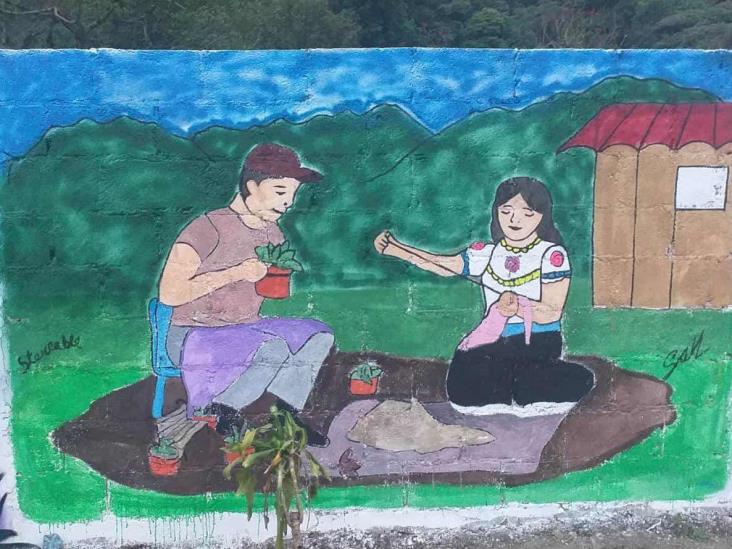 Para preservar cultura indígena, realizan concurso de murales en Ixhuatlancillo