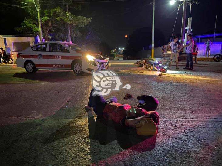 Una lesionada y daños en 35 mil pesos, saldo de choque en Oluta