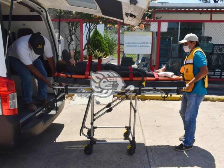 En Sayula, hondureña pierde el pie tras intentar subir al tren 