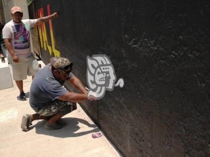 Jóvenes agregan color y vida al nuevo Malecón de Villa Allende