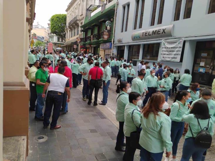 En Xalapa, telefonistas se suman a protesta nacional