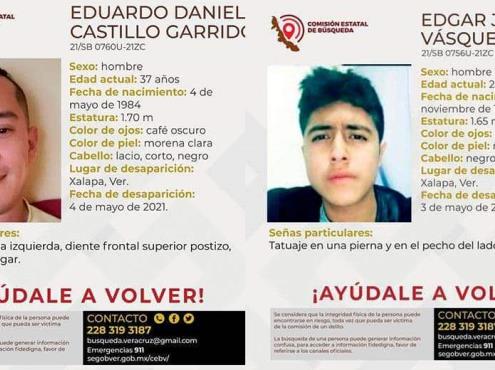 Claman ayuda para encontrar a 2 jóvenes; desaparecieron en Xalapa