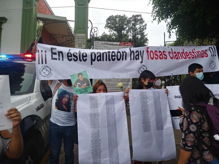 En panteón de Palo Verde, fosas clandestinas, advierten madres de desaparecidos