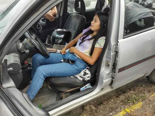 Candidata a Diputación Local sufre accidente de auto en Coatzacoalcos