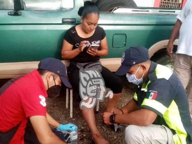 Dos accidentes en Acayucan; un detenido y una lesionada