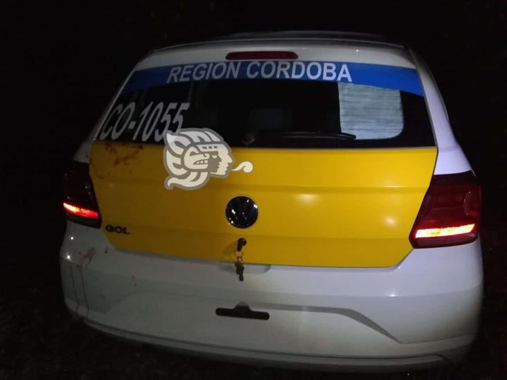 Sujetos desconocidos asaltan y golpean a mujer taxista en Córdoba