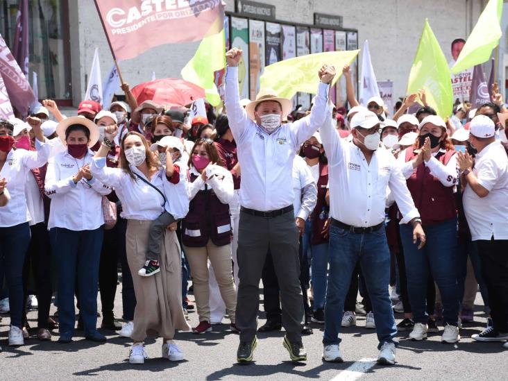 Candidatos punteros a alcaldía realizan caravanas en Orizaba