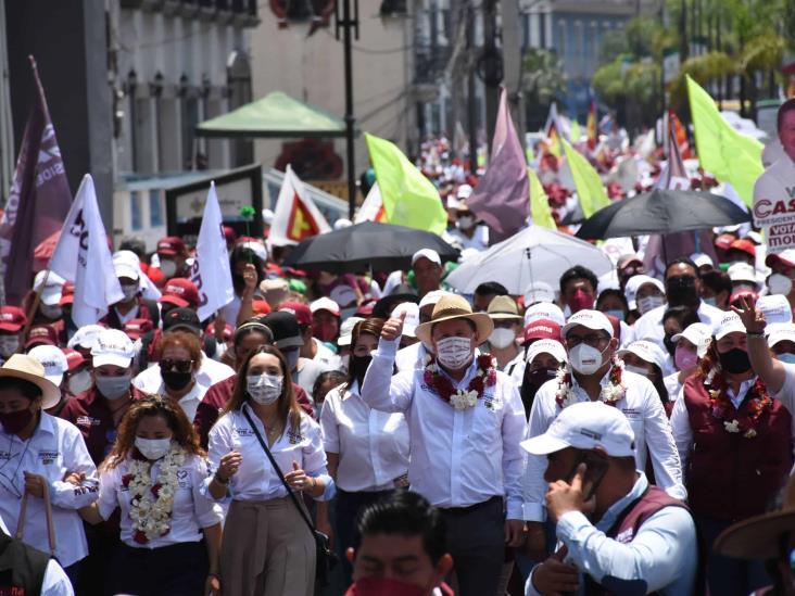 Candidatos punteros a alcaldía realizan caravanas en Orizaba