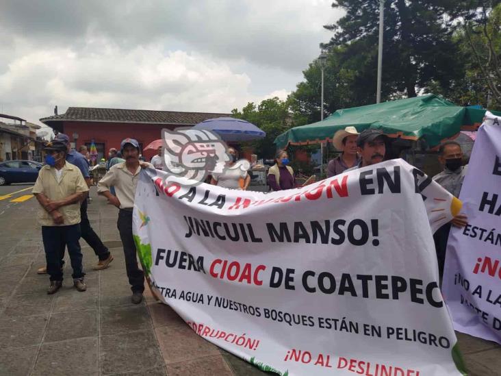 En Coatepec, piden suspender definitivamente deslinde de tierras de Jinicuil de Manso