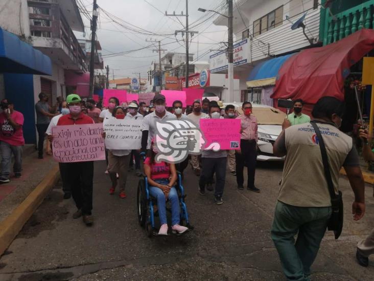 Marcharon por la democracia en Nanchital y exigen voto por voto