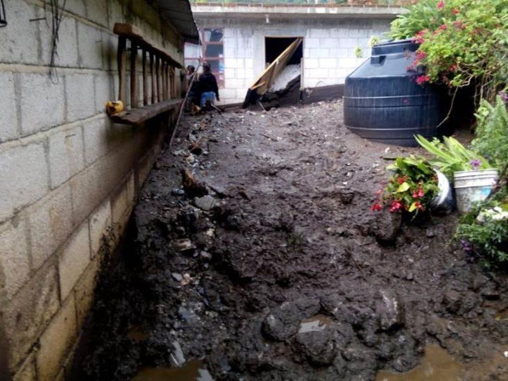 Peligran 45 familias en zonas afectadas por lluvias en Xalapa; serán reubicadas