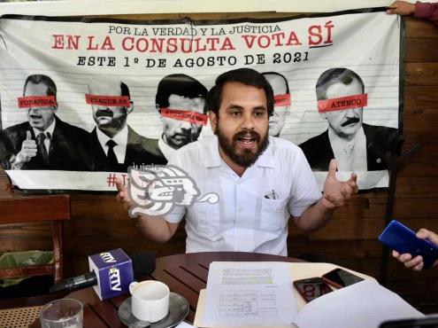 Se movilizan en Xalapa para difundir consulta contra ex presidentes