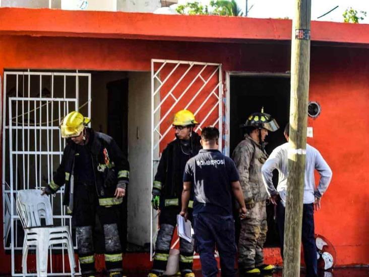 Se registra incendio en vivienda de Boca del Río