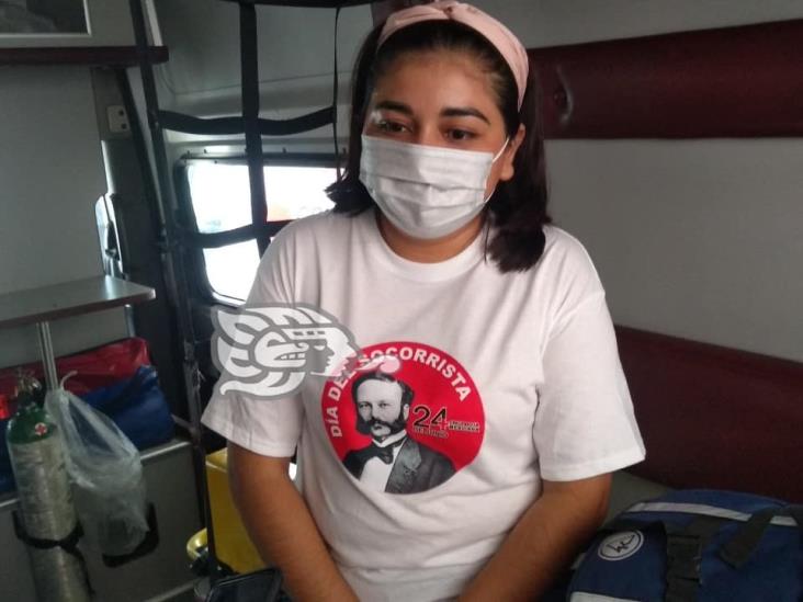 Pandemia, constante reto para Yolanda como socorrista; pide apoyo y respeto